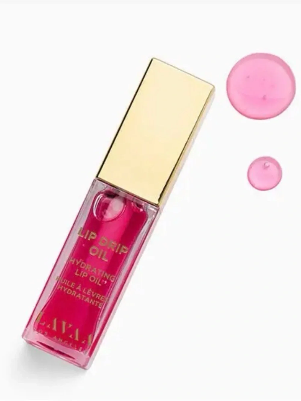 LAVAA BEAUTY Lip Drip Oil in color bubble gum (soft pink tint)